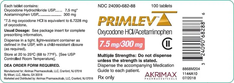 7.5 mg/300 mg container label